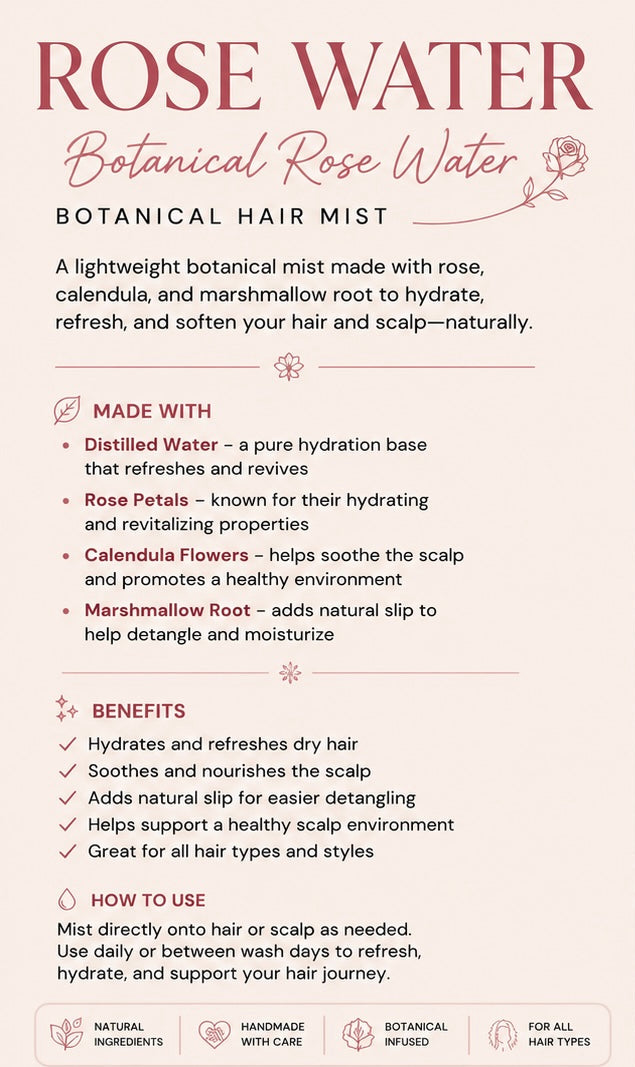 Rose water (Without Hibiscus)